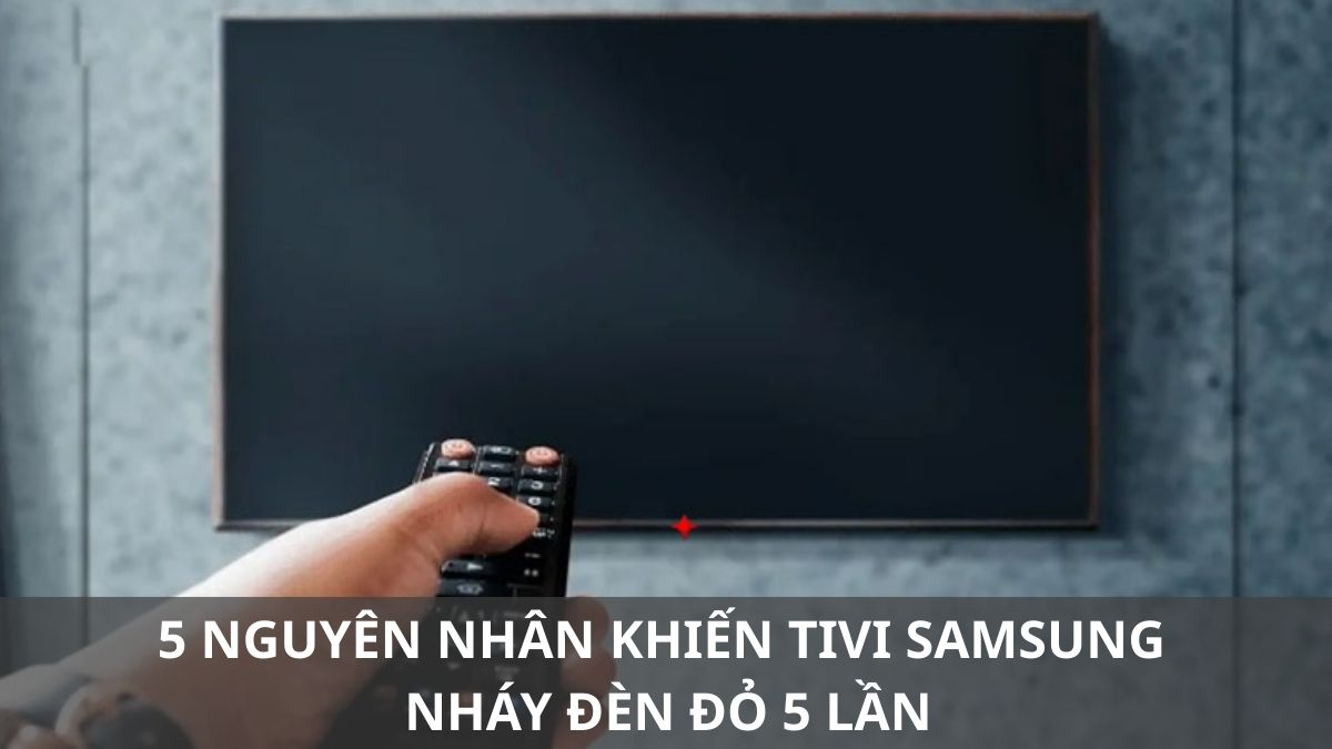 Sửa tivi bị đèn chớp đỏ tại nhà TP.HCM