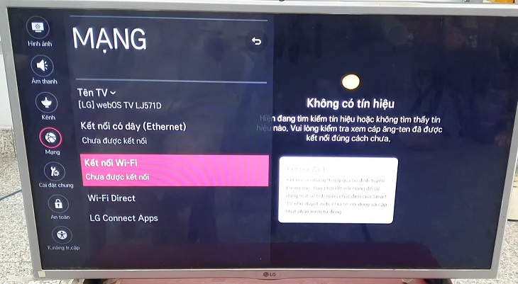 Sửa tivi không kết nối được WiFi tại nhà TP.HCM